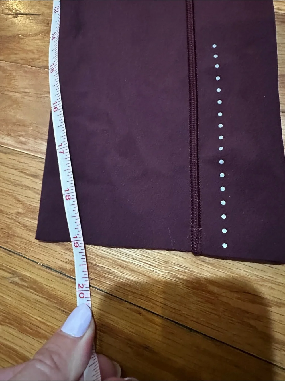 Lululemon Fast And Free Crop Leggings Black Cherry Maroon Activewear 4
